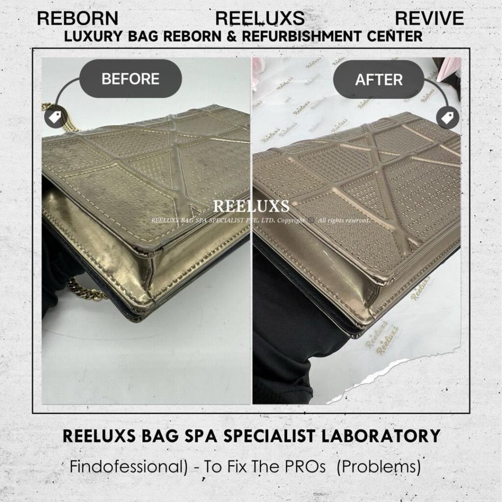 Handbag Metallic Color Damaged Mold Spot Oxidation Damaged Restoration I REELUXS — frame 2