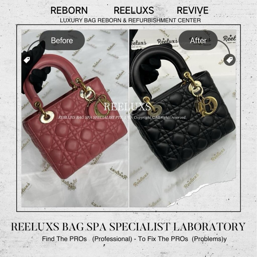 Christian Dior Lady Dior Handbag Leather Color Transfer Problem, Color Faded &… — frame 1