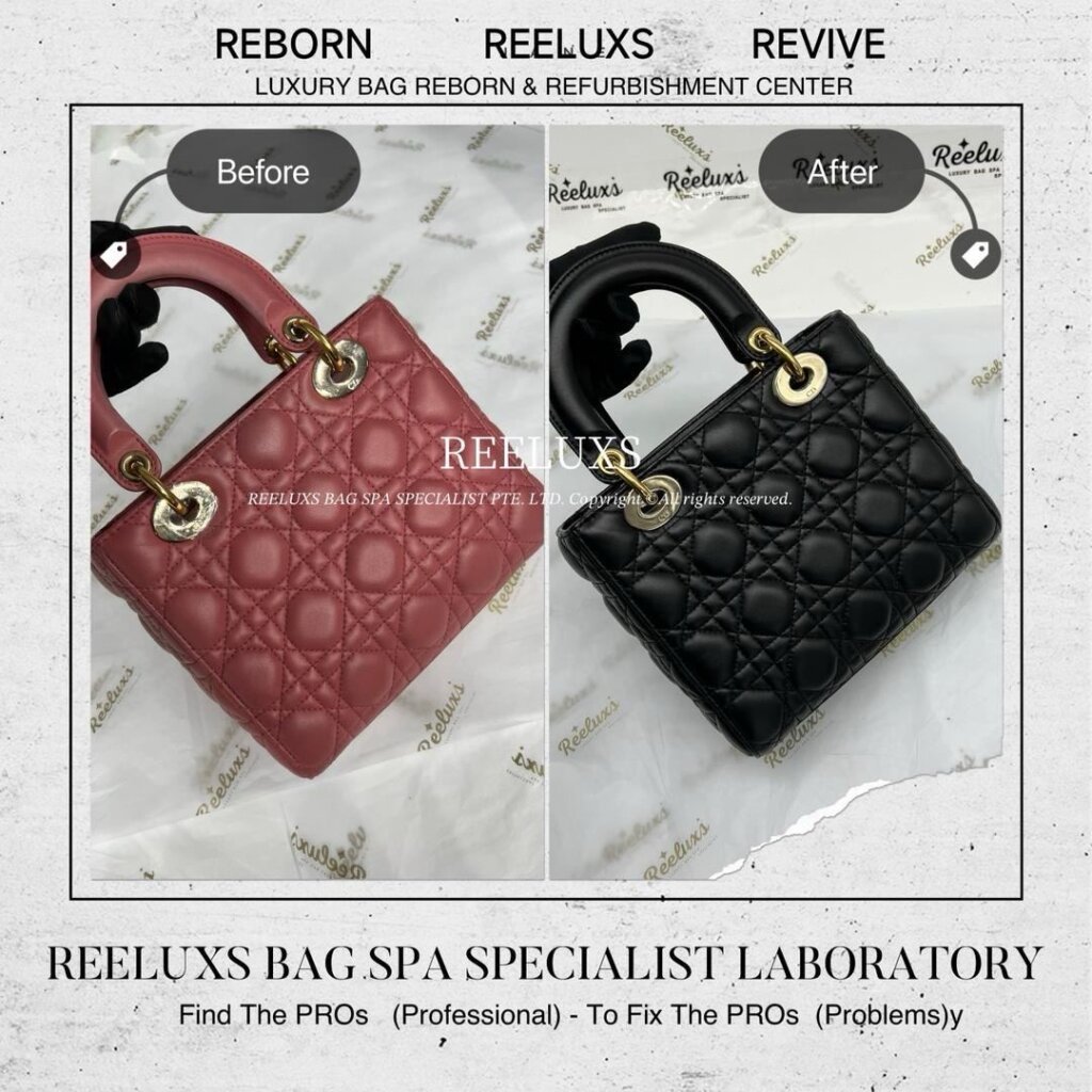 Christian Dior Lady Dior Handbag Leather Color Transfer Problem, Color Faded &… — frame 2