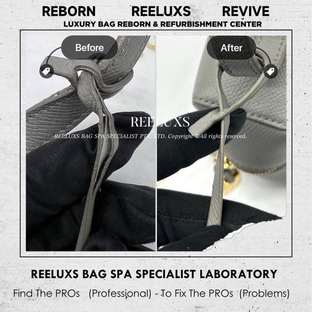 Extra Pocket Bag Tag Leather Damage Repair & Long Strap Oil Edge… — frame 2