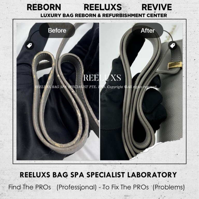 Loro Piana Extra Pocket Bag Tag Leather Damage Repair & Long Strap Oil Edge Crackrd & Damage Replacement | REELUXS