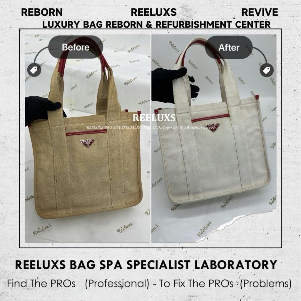 Handbag Heavy Stain & Yellowish Problem Nano Deep Cleaning Treatment | REELUXS — frame 1