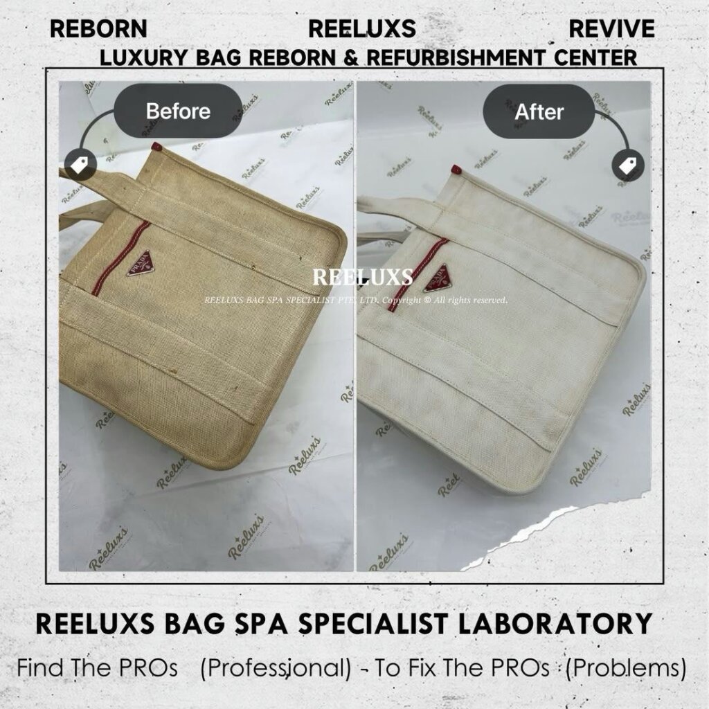 Handbag Heavy Stain & Yellowish Problem Nano Deep Cleaning Treatment | REELUXS — frame 3