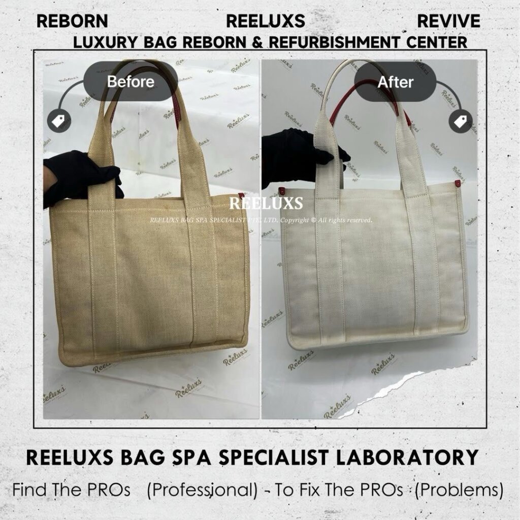 Handbag Heavy Stain & Yellowish Problem Nano Deep Cleaning Treatment | REELUXS — frame 4
