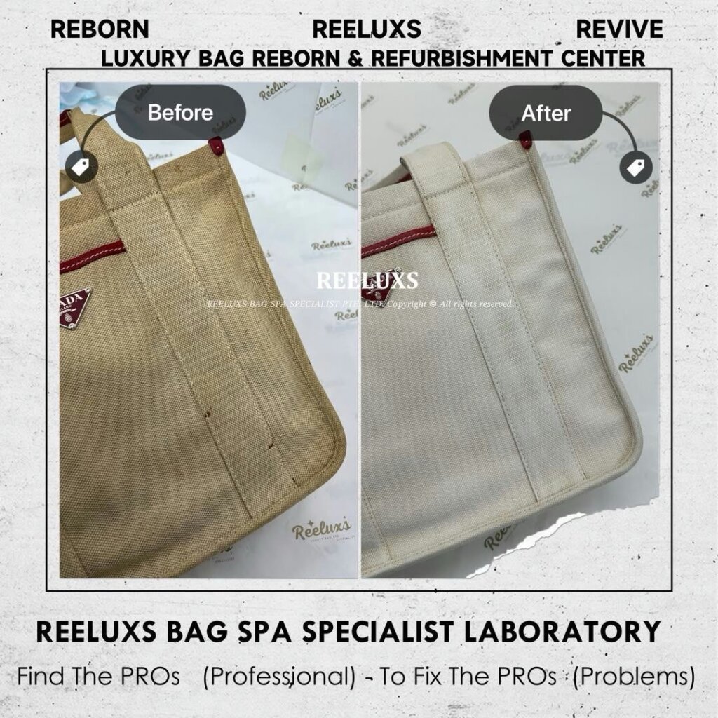 Handbag Heavy Stain & Yellowish Problem Nano Deep Cleaning Treatment | REELUXS — frame 2