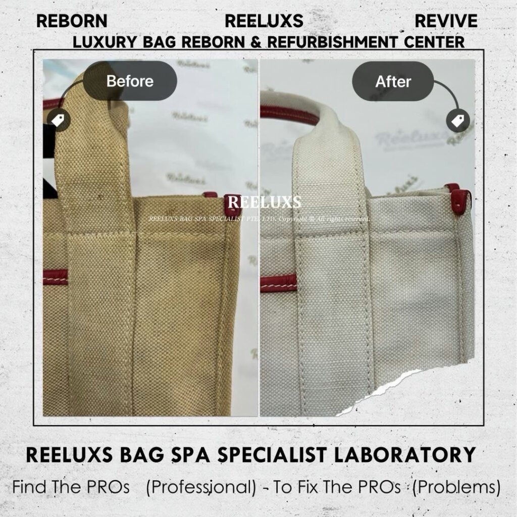 Handbag Heavy Stain & Yellowish Problem Nano Deep Cleaning Treatment | REELUXS — frame 9