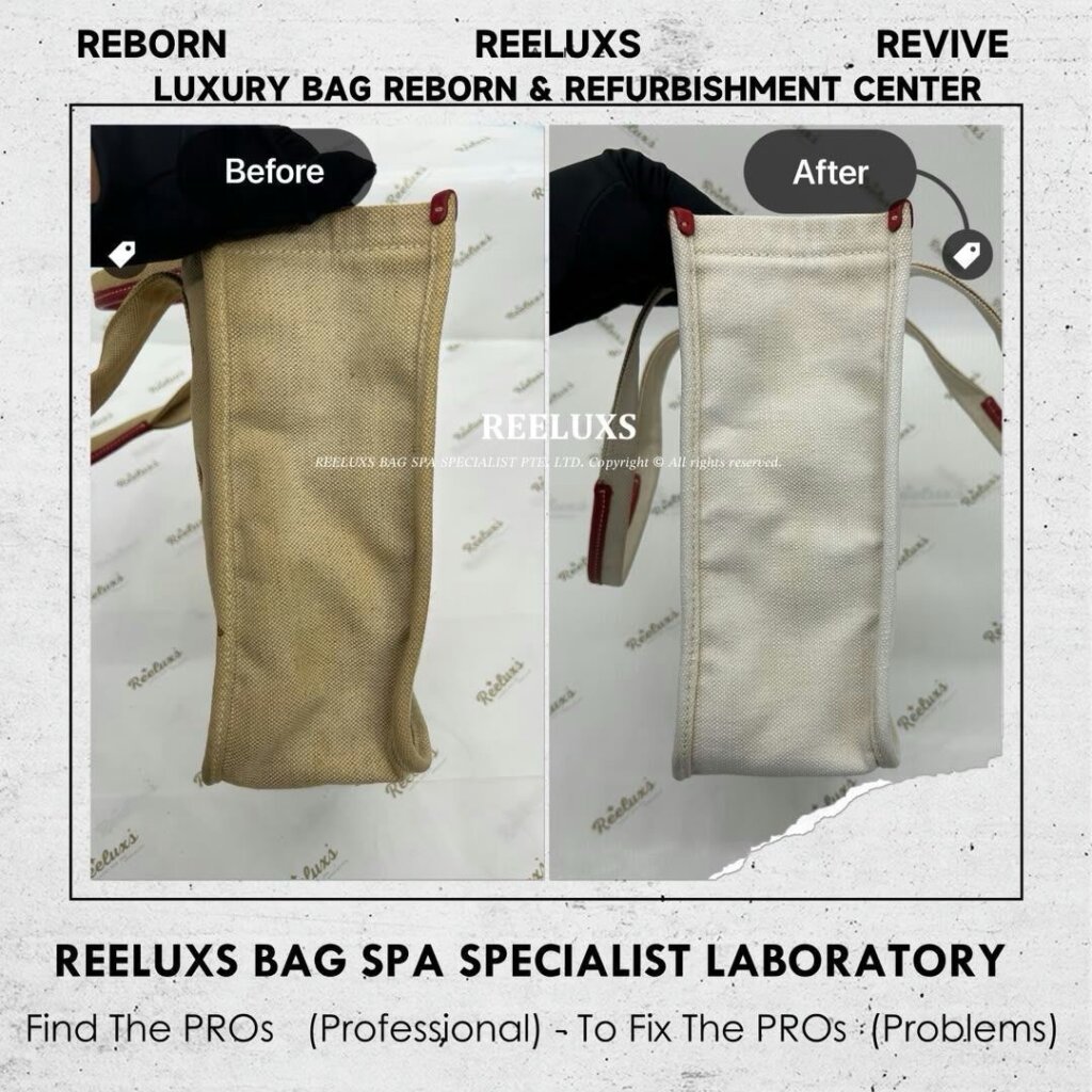 Handbag Heavy Stain & Yellowish Problem Nano Deep Cleaning Treatment | REELUXS — frame 6
