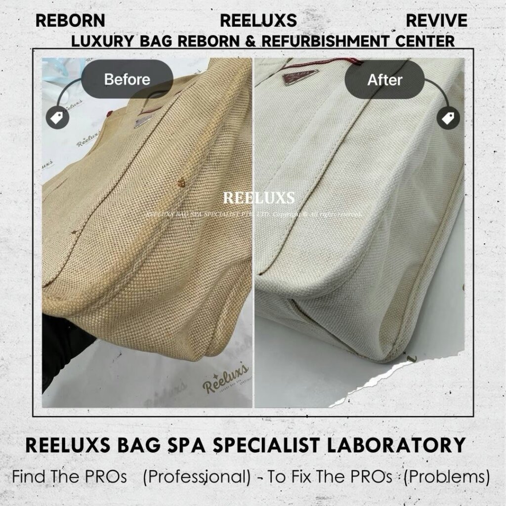 Handbag Heavy Stain & Yellowish Problem Nano Deep Cleaning Treatment | REELUXS — frame 8