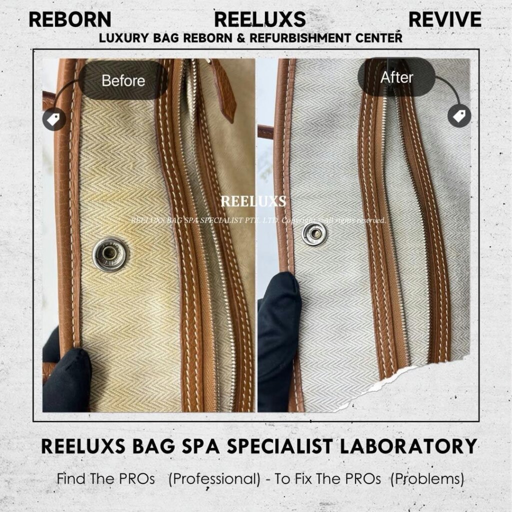 Garden Party Leather Stain Inner Fabric Yellowish Problem Deep Nano Spa Treatment… — frame 2