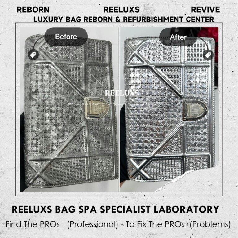 Dior Diorama Metallic Handbag Mold Spot Color Oxidation Problem Restoration | REELUXS