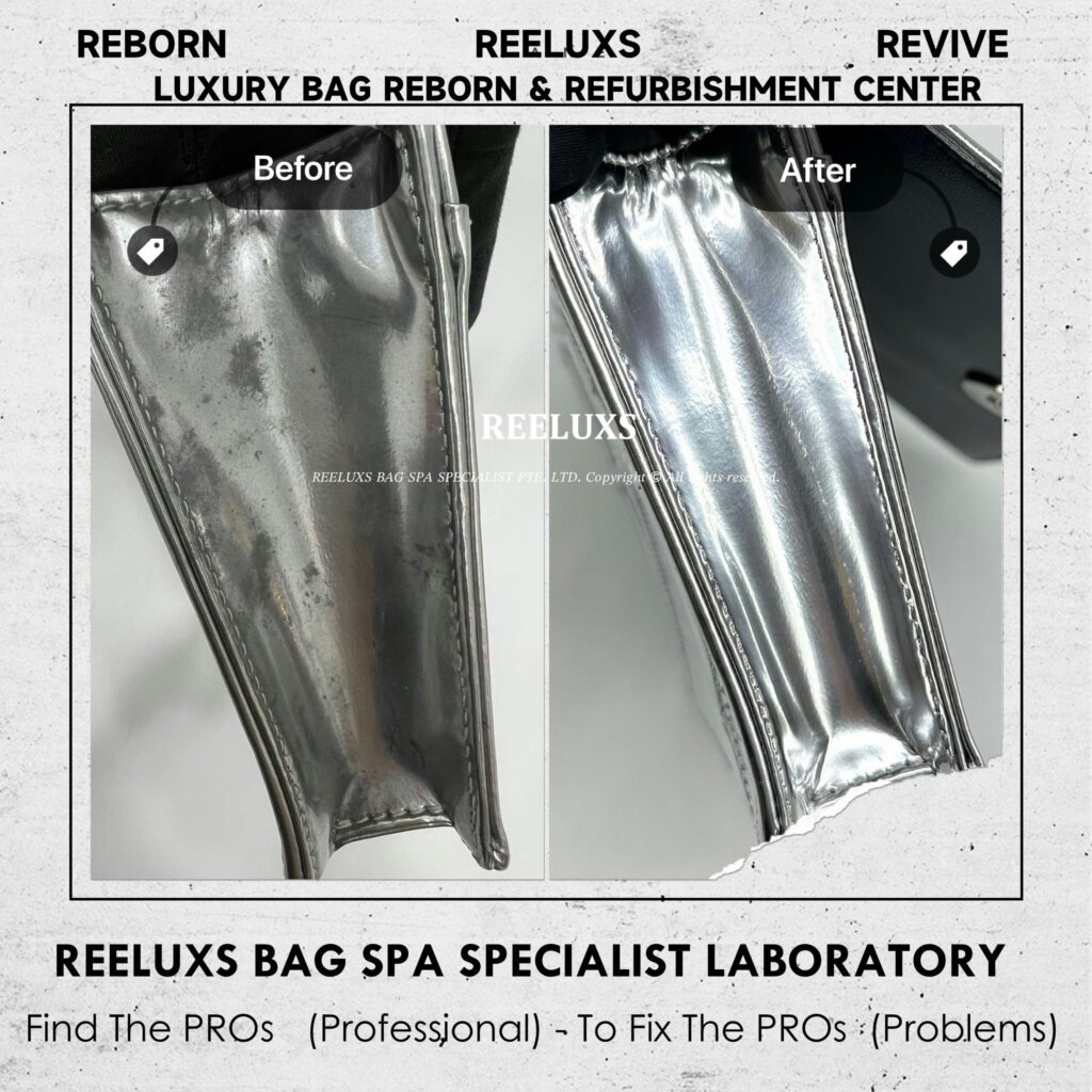 Diorama Metallic Handbag Mold Spot Color Oxidation Problem Restoration | REELUXS — frame 4
