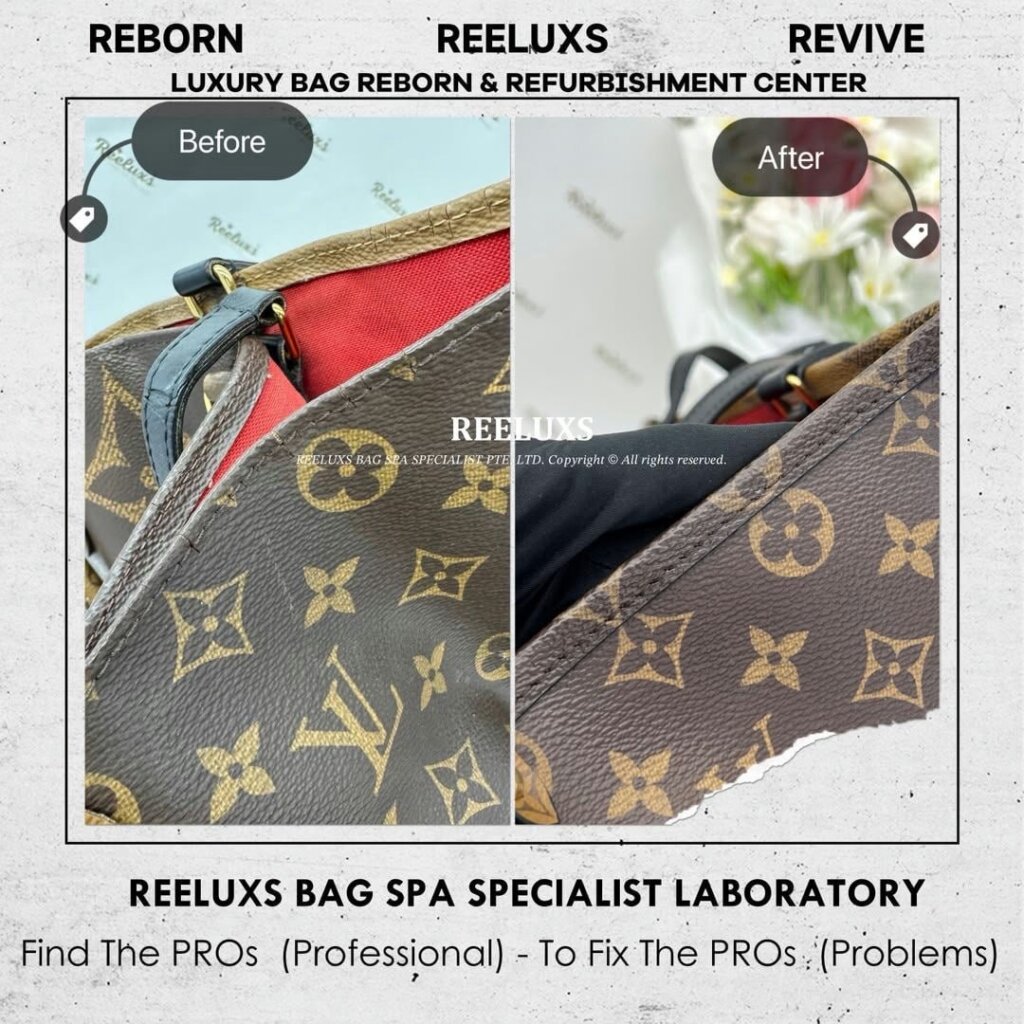 OnTheGo Tote Bag Trim Cracked Damaged, Oil Edge Cracked Damaged & Run… — frame 6