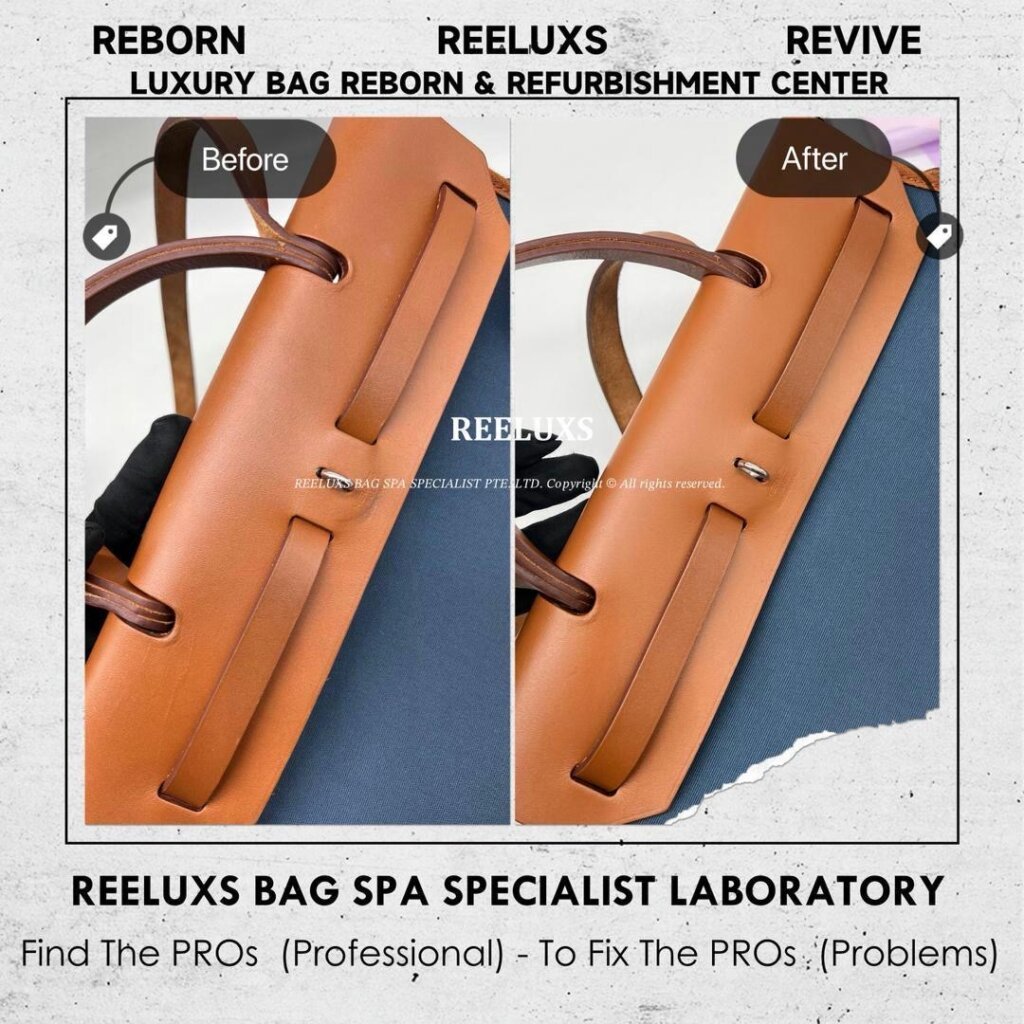 “HERMES Herbag Fabric Stain Deep Nano Spa Treatment Leather Color Faded Restoration” — frame 5