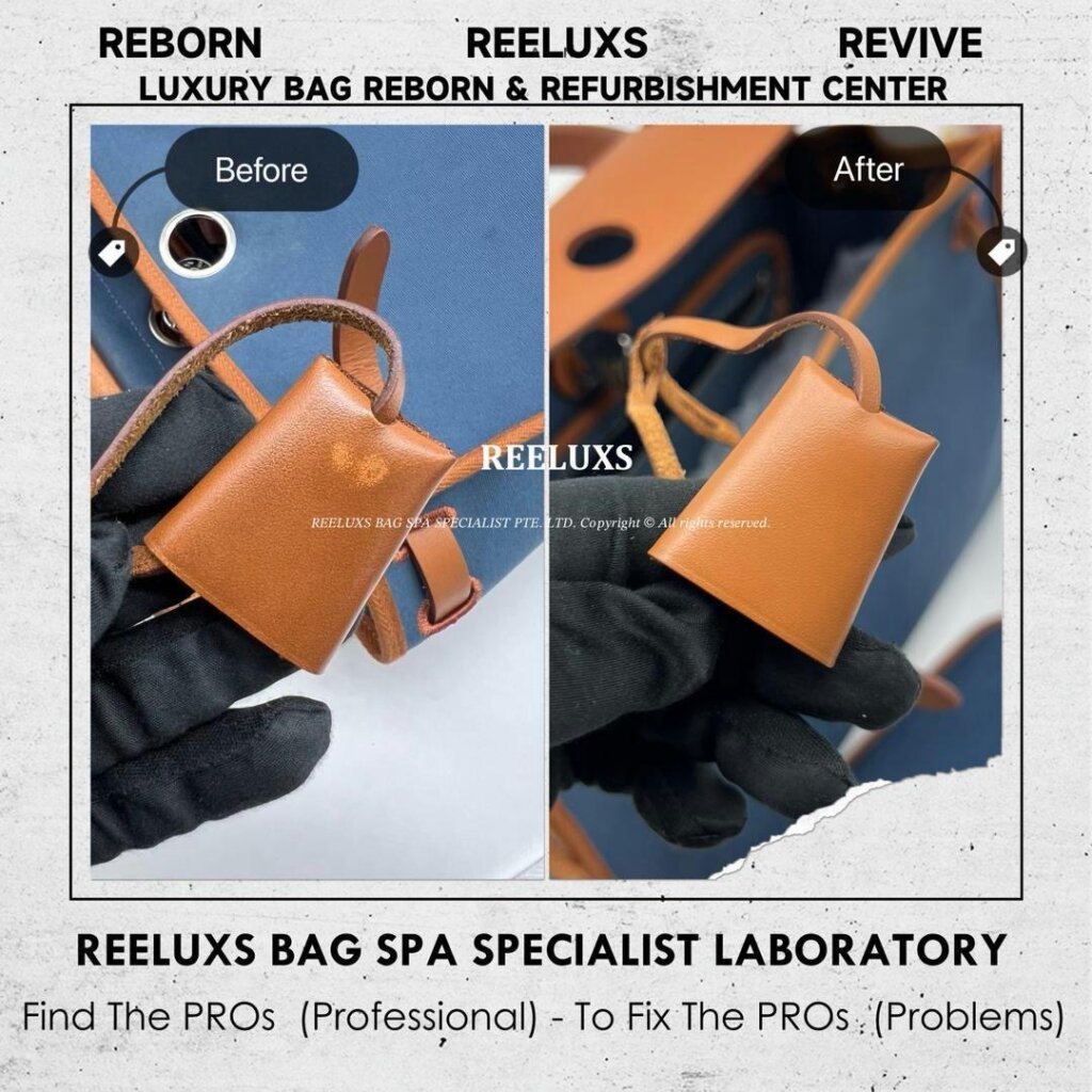 “HERMES Herbag Fabric Stain Deep Nano Spa Treatment Leather Color Faded Restoration” — frame 3