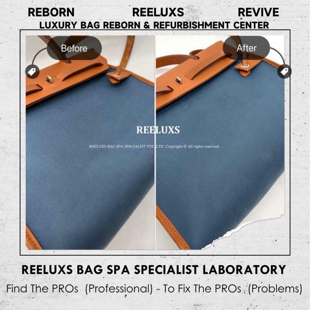 “HERMES Herbag Fabric Stain Deep Nano Spa Treatment Leather Color Faded Restoration” — frame 2