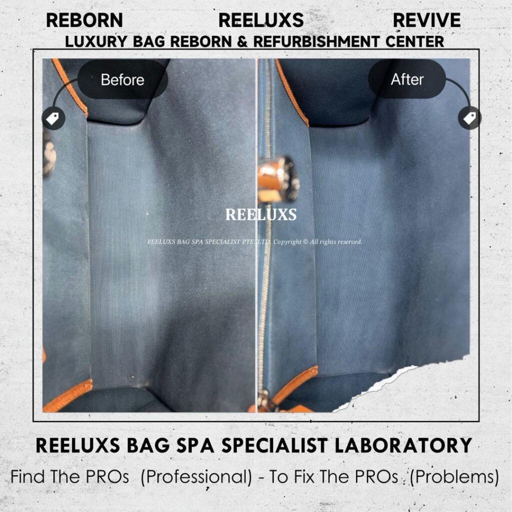 “HERMES Herbag Fabric Stain Deep Nano Spa Treatment Leather Color Faded Restoration” — frame 7