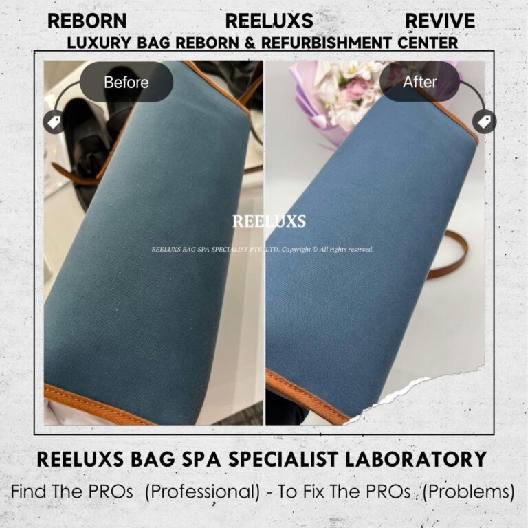 “HERMES Herbag Fabric Stain Deep Nano Spa Treatment Leather Color Faded Restoration”