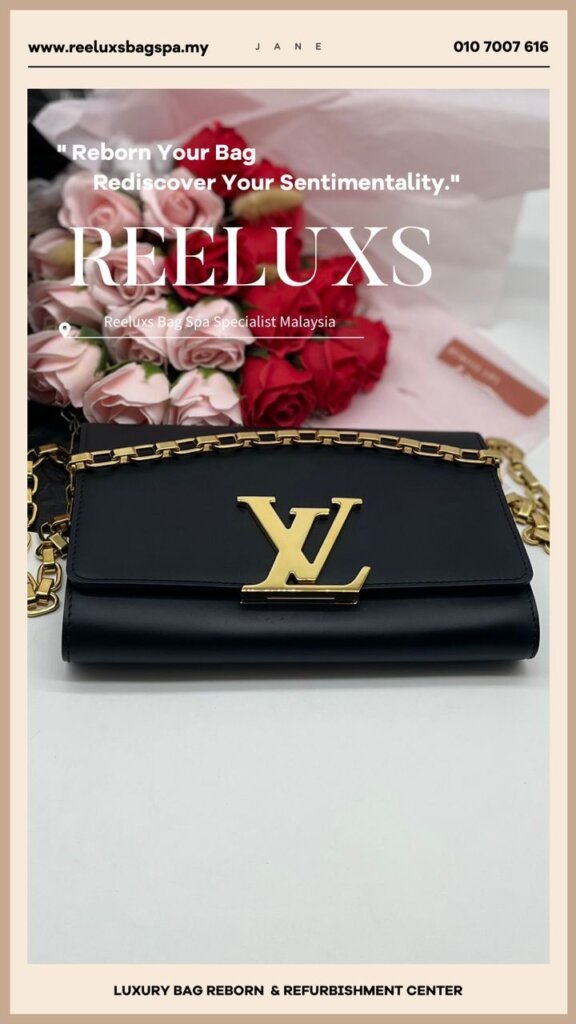 Louise Chain Wallet Broken LV Logo Lock Repair & Hardware — frame 3