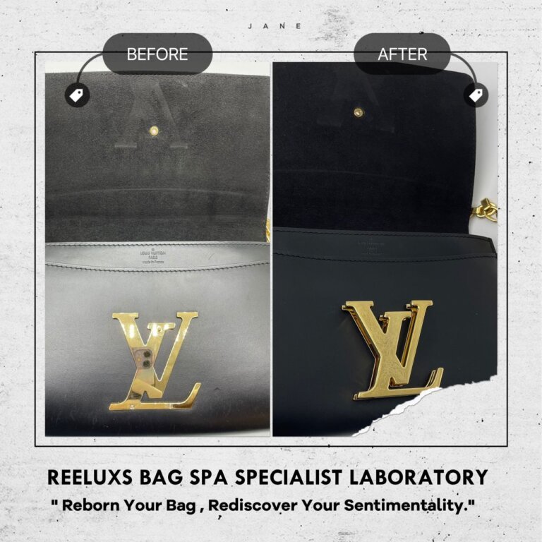 Louis Vuitton Louise Chain Wallet Broken LV Logo Lock Repair & Hardware Restoration