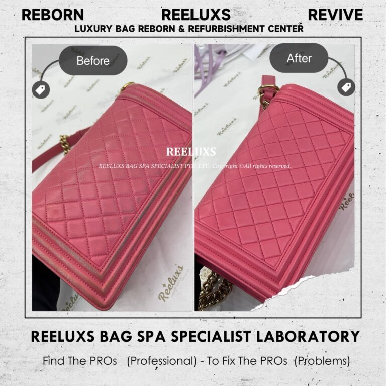 Chanel Leboy Lambskin Color Transfer Removal Restoration