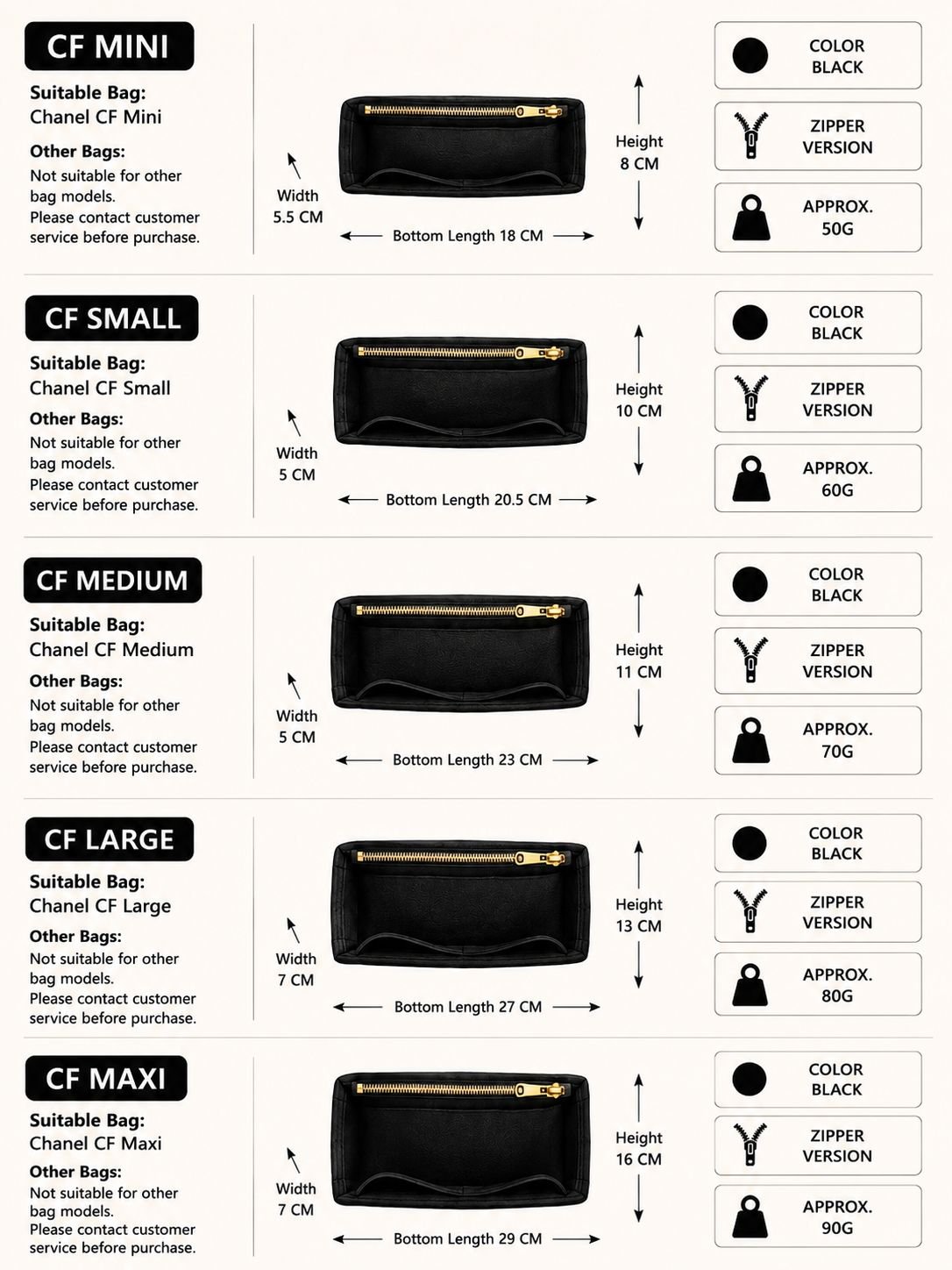 REELUXS Velvet Organizer - Chanel Classic Flap 4 REELUXS Velvet Organizer - Chanel Classic Flap - Image 4