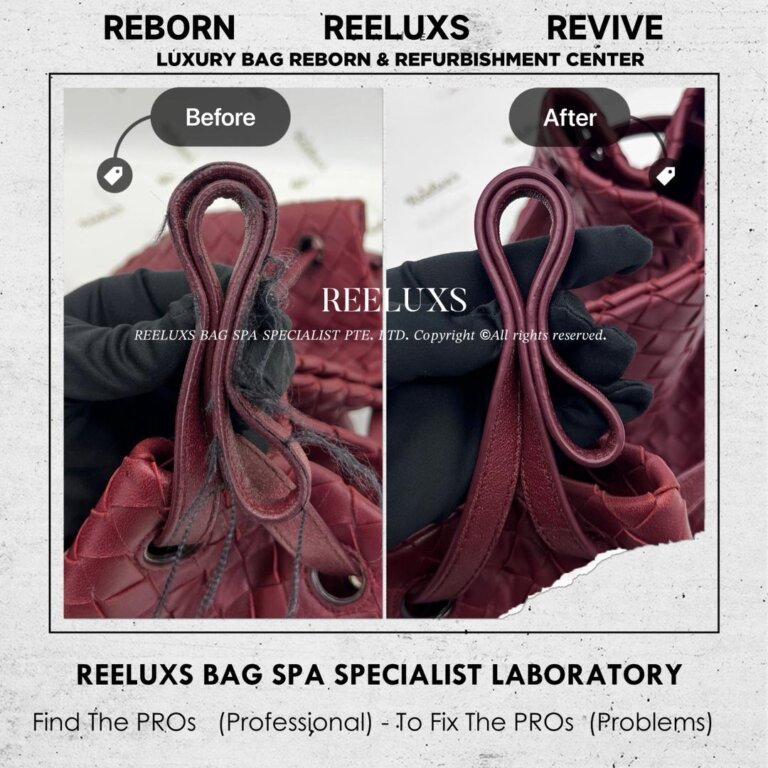 Bottega Veneta Intrecciato Tote Bag Handle Oil Edge    Glitch Problem & Crack Replacement | REELUXS