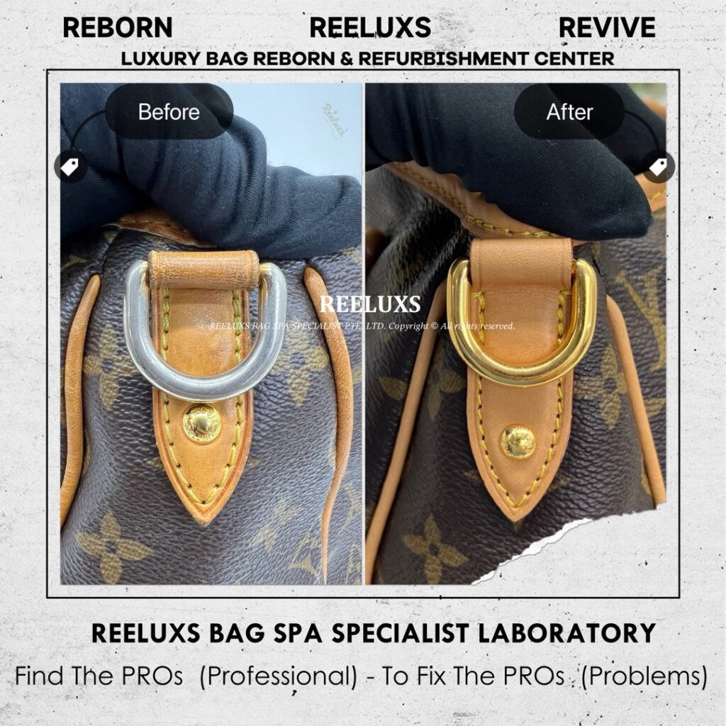 Estrela Handbag Vachetta Cracked Damaged & Oxidation — frame 9