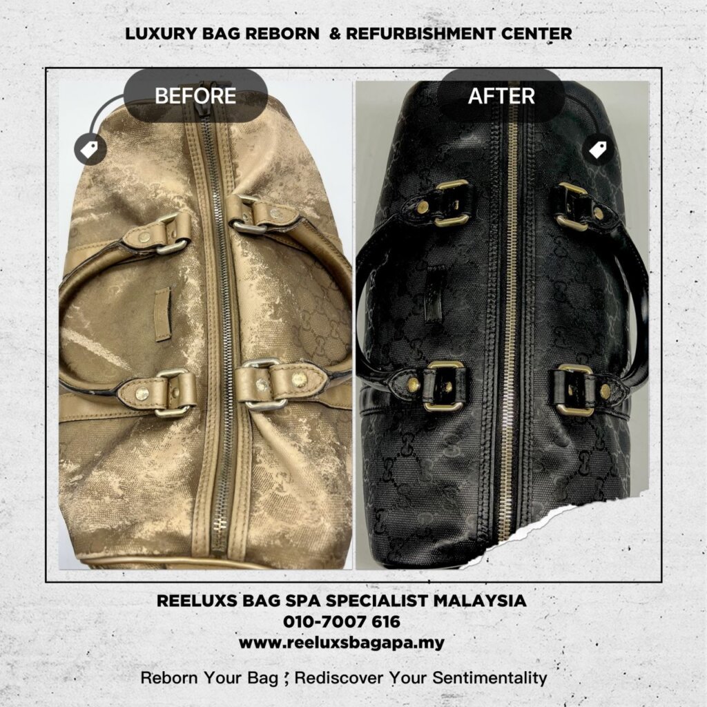GG Supreme Boston Bag Metallic Color Peeling & Damage Restoration, Color Change… — frame 4