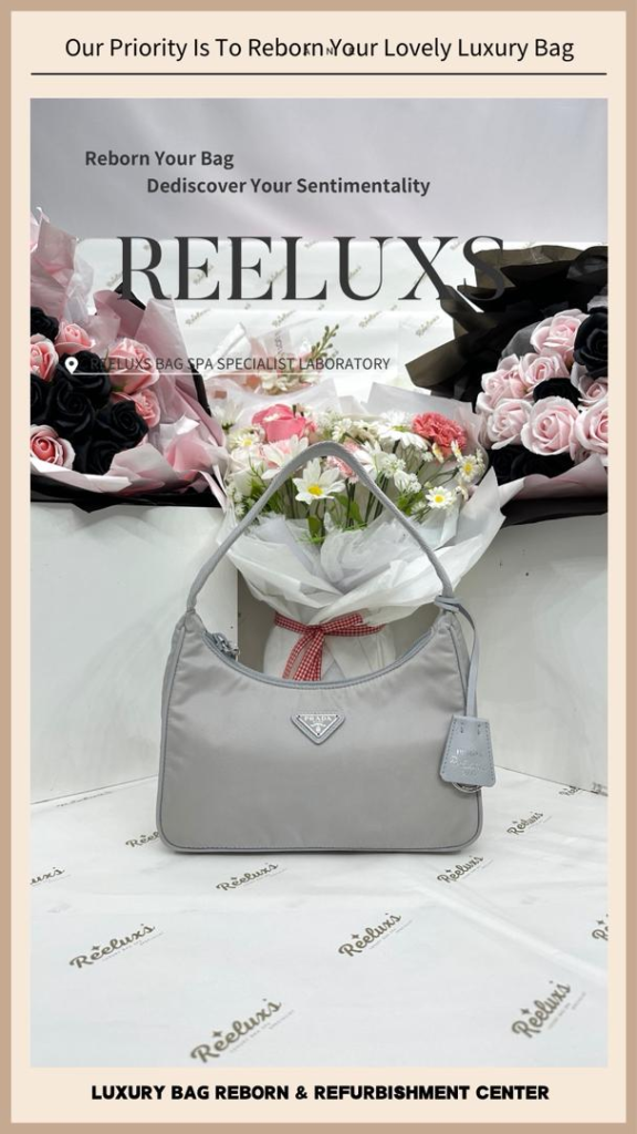 Re-Edition 2005 Nylon Shoulder Bag Nylon Dust Dirty Stain Nano Spa Deep… — frame 12