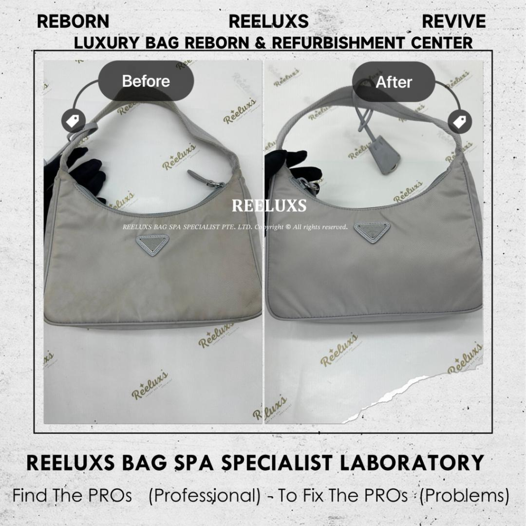 Re-Edition 2005 Nylon Shoulder Bag Nylon Dust Dirty Stain Nano Spa Deep… — frame 3