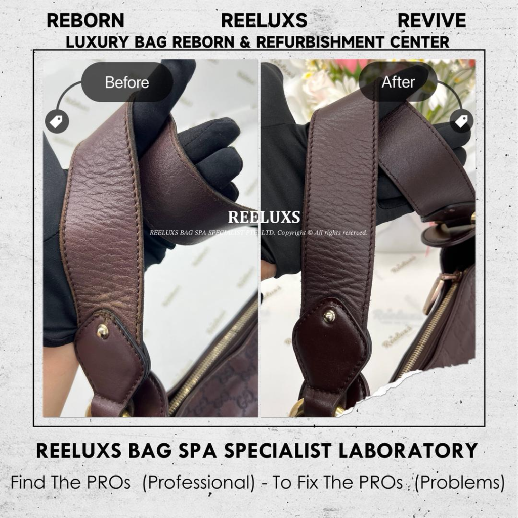 Guccissima Horsebit Creole Shoulder Bag Leather Color Faded & Peel Off — frame 4