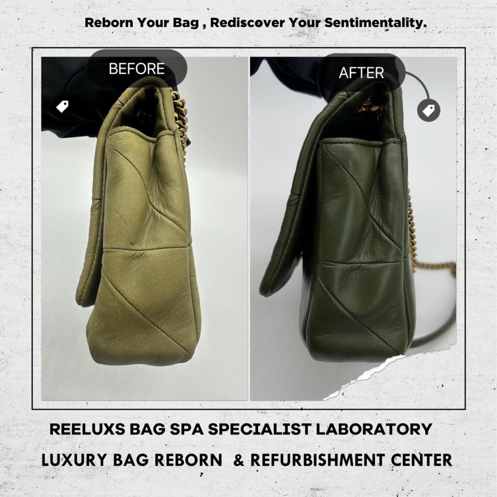 YSL SAINT LAURENT Jamie Shoulder Bag Leather Color Damaged & Peel Off — frame 6